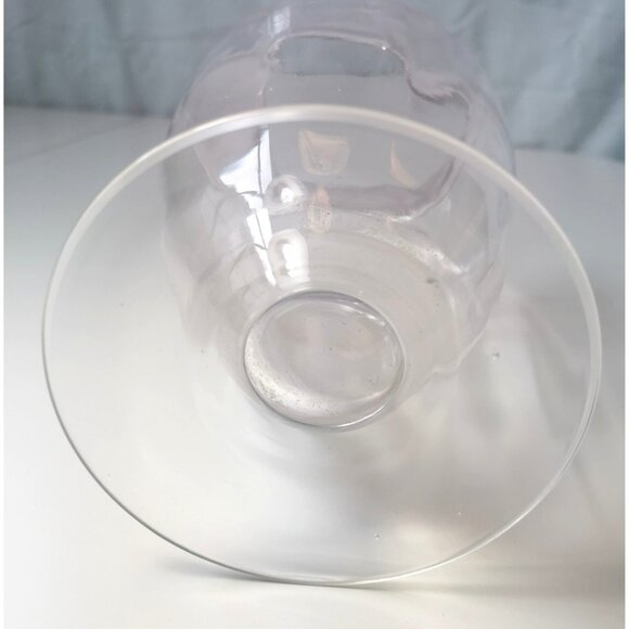 Panel Vase Vintage 1930's Tiffin Glass Pink Glass Footed Optic 9.5” - Picture 6 of 8